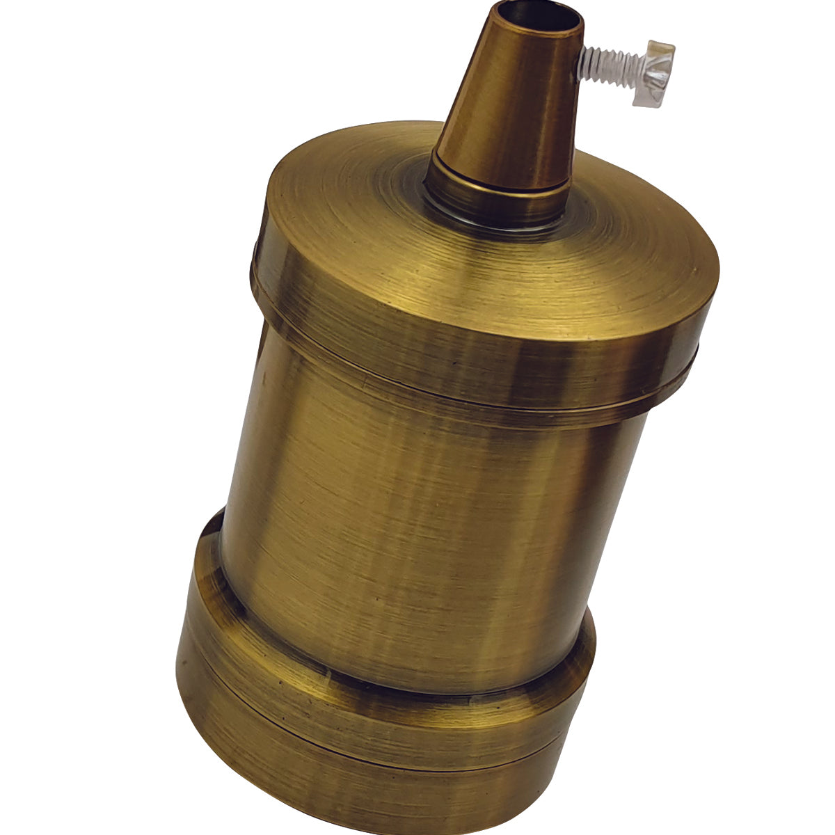 Metal E27 Screw Cap Industrial Lamp Light Bulb Holder Yellow Brass Antique Style Edison~2490 - LEDSone UK Ltd