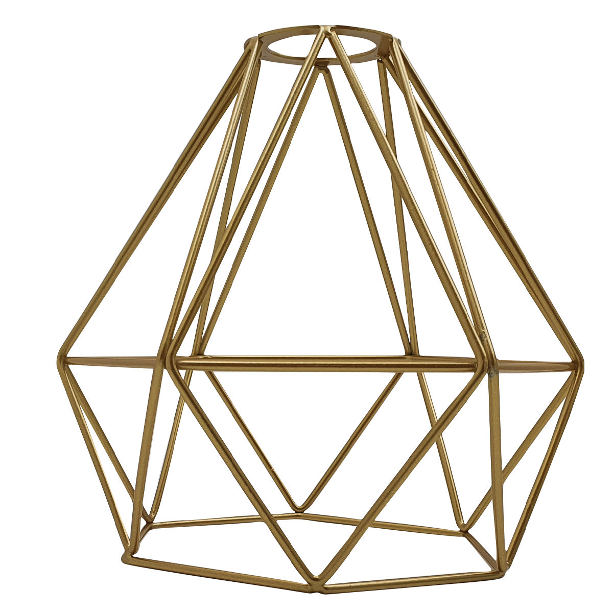 Metal Pendant Gold Light Shade Ceiling Industrial Geometric Wire Cage Lampshade Lamp~1904 - LEDSone UK Ltd