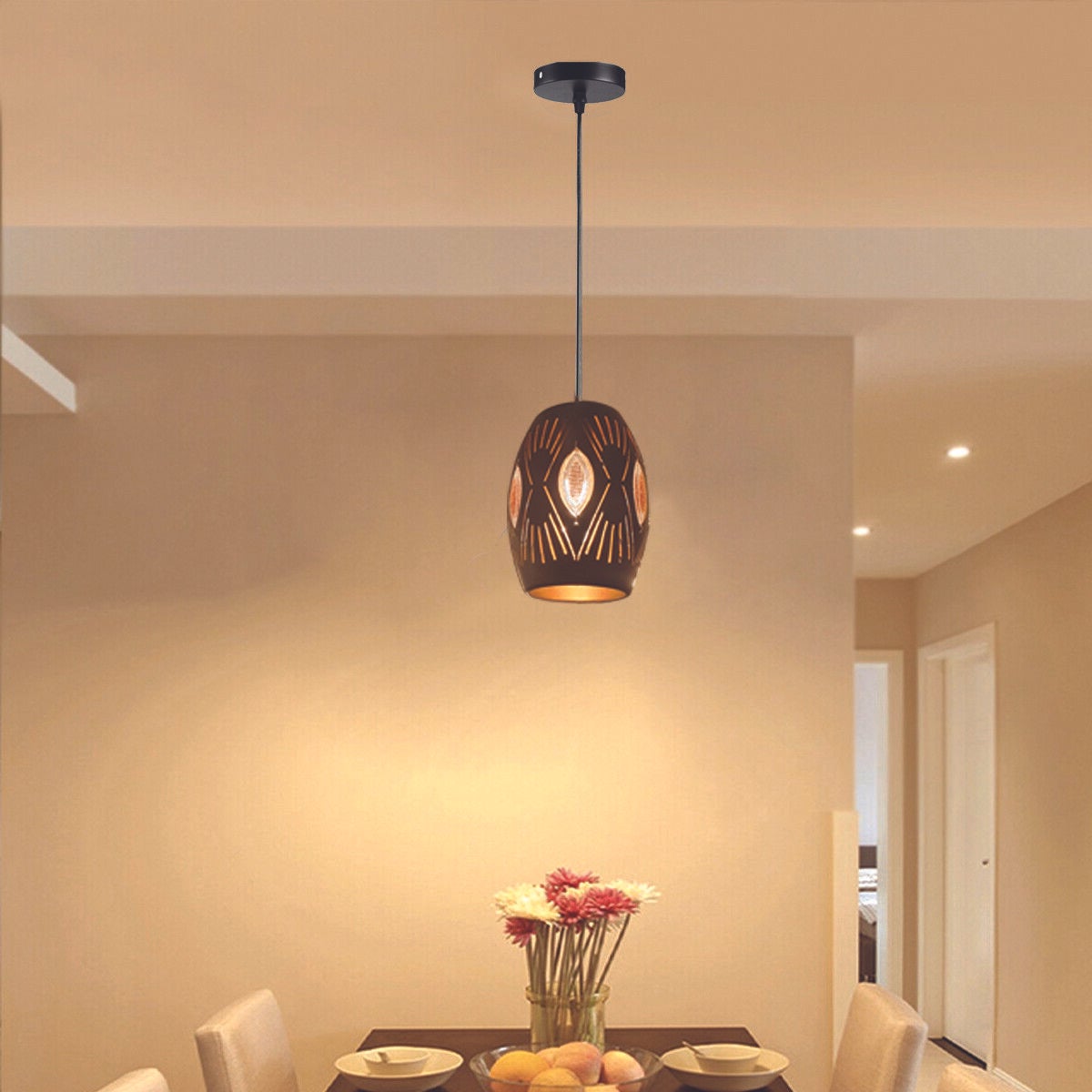3 x Ceiling Pendant Light Fitting Pendant Chandelier Hanging Light~3402 - LEDSone UK Ltd
