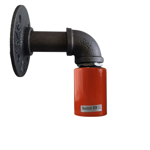 Waterpijp wandlamp Industriële stijl enkele wandlamp ~1523