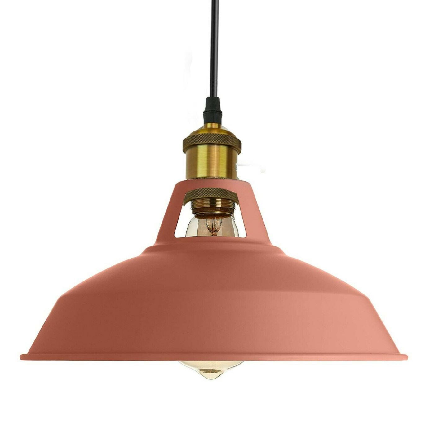 Modern Pink Colour Lampshade Industrial Retro Style Metal Ceiling Pendant Lightshade~2559 - LEDSone UK Ltd