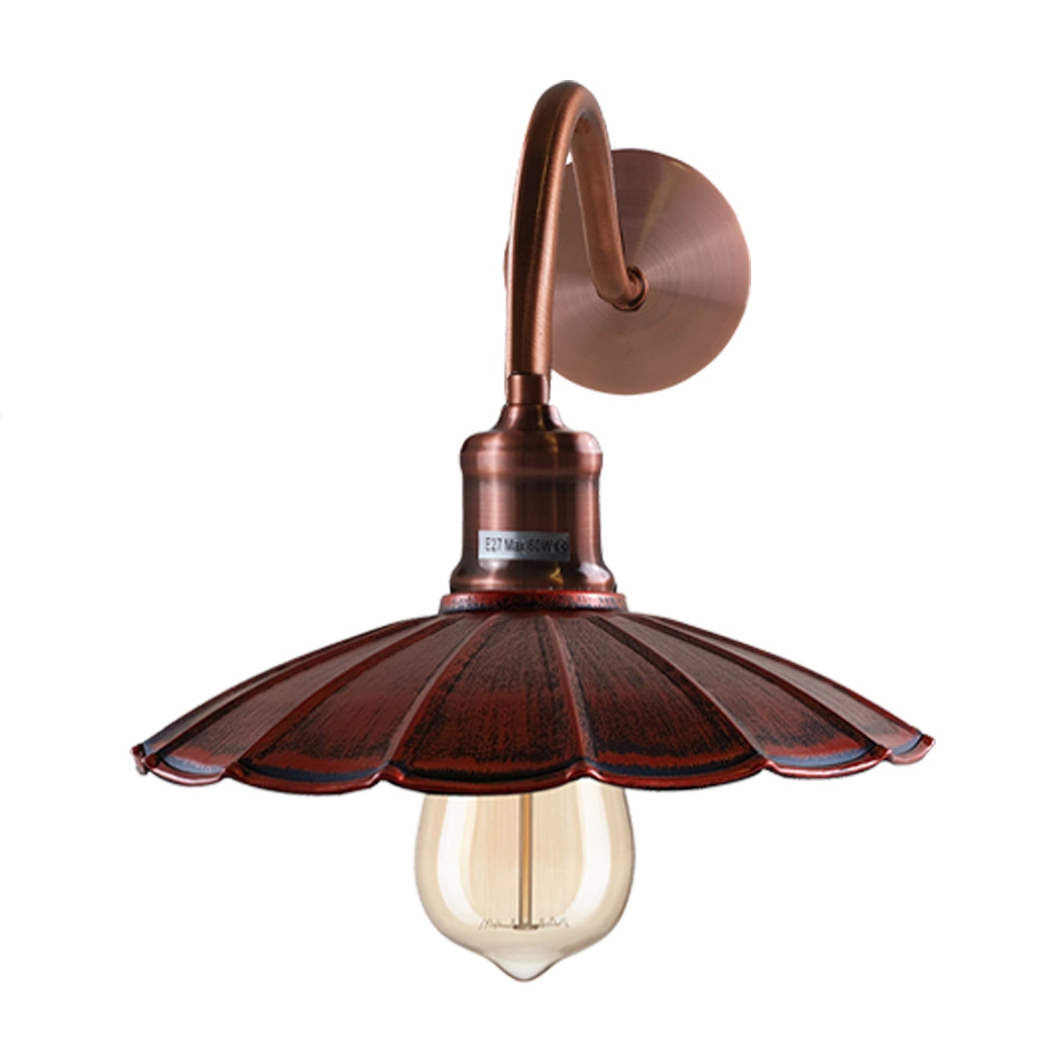 Copper Wall Sconce Industrial Lamp Same Inner Shade~1498 - LEDSone UK Ltd