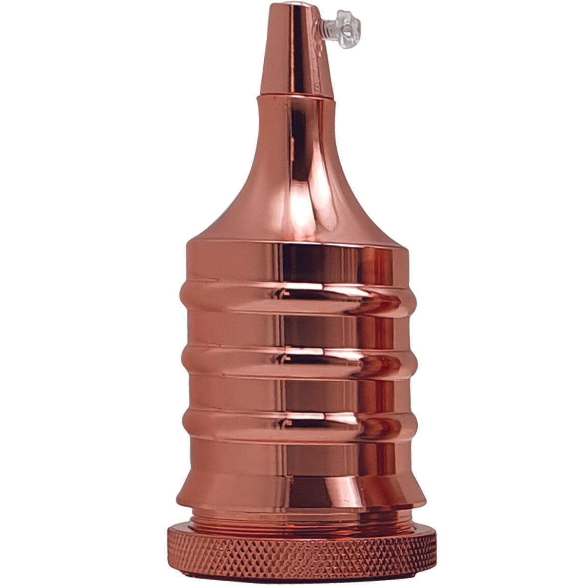 E27 Copper shiny Vintage Retro Industrial Style Lamp Holder~2496 - LEDSone UK Ltd