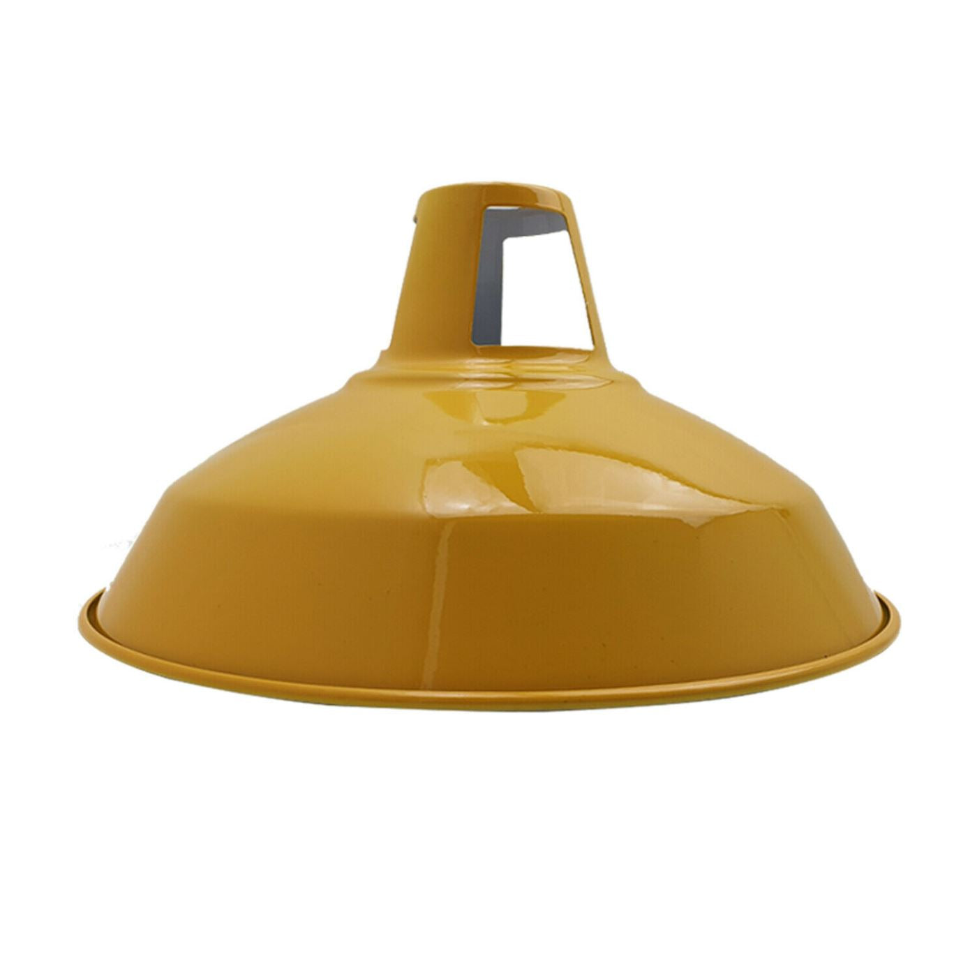 Modern Yellow Colour Lampshade Industrial Retro Style Metal Ceiling Pendant Lightshade~2553 - LEDSone UK Ltd