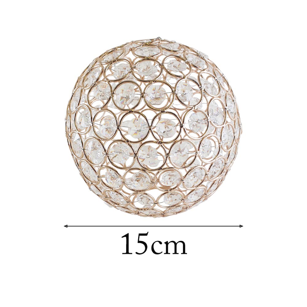 Ball Shape Crystal Modern Lamp Shade Ceiling Wall Fitting Lighting Shade~1612 - LEDSone UK Ltd