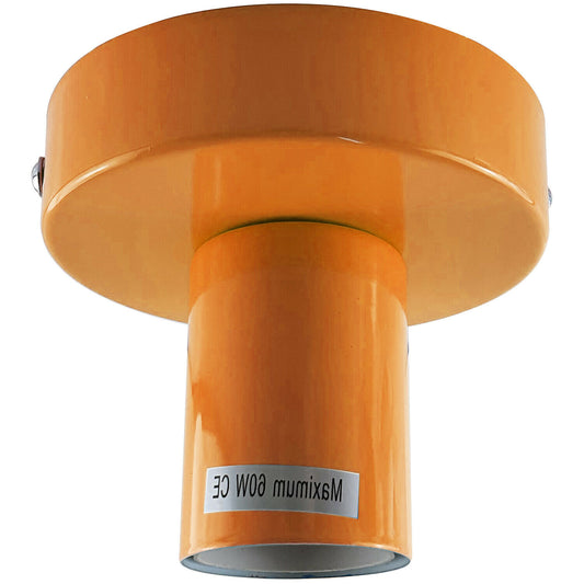 LEDSone industrial vintage Orange Flush Mount Ceiling Light Fitting~1687 - LEDSone UK Ltd