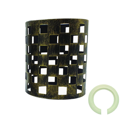 Metal Pattern Vintage Lamp Wire cage Brushed Brass Lamp Light~2008 - LEDSone UK Ltd