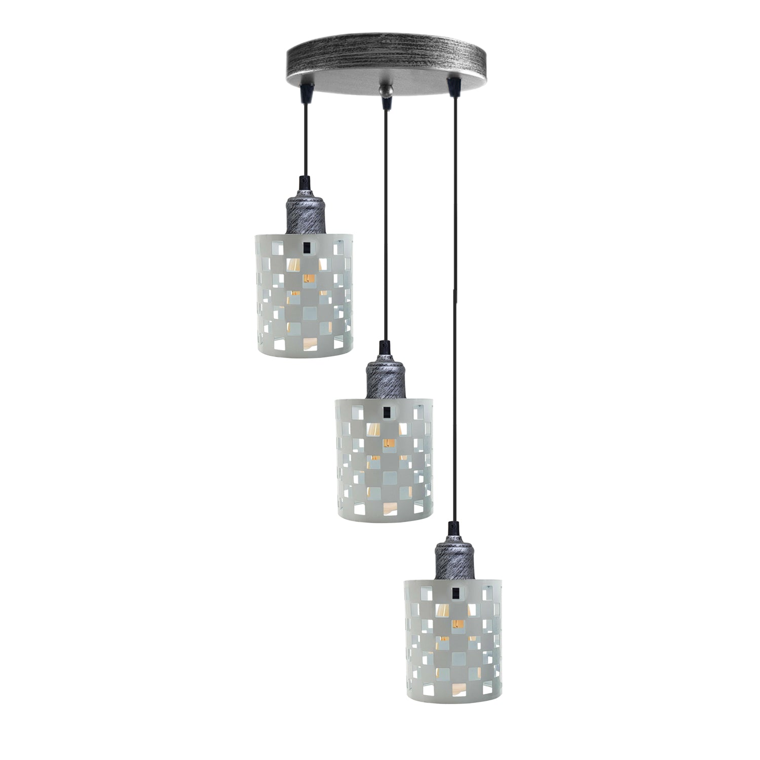 Modern Vintage Industrial Metal Pendant Lamp Día Hollow Hanging Craft Pendant Lamp ~  3430 - LEDSone UK Ltd