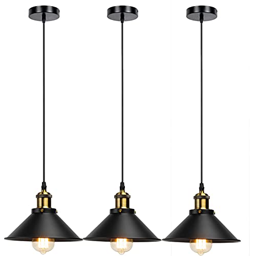 3 Pack Pendant Lamp Cage Hanging Ceiling Light E27 Holder Fitting with 10cm Ceiling Plate Indoor Light~3567 - LEDSone UK Ltd