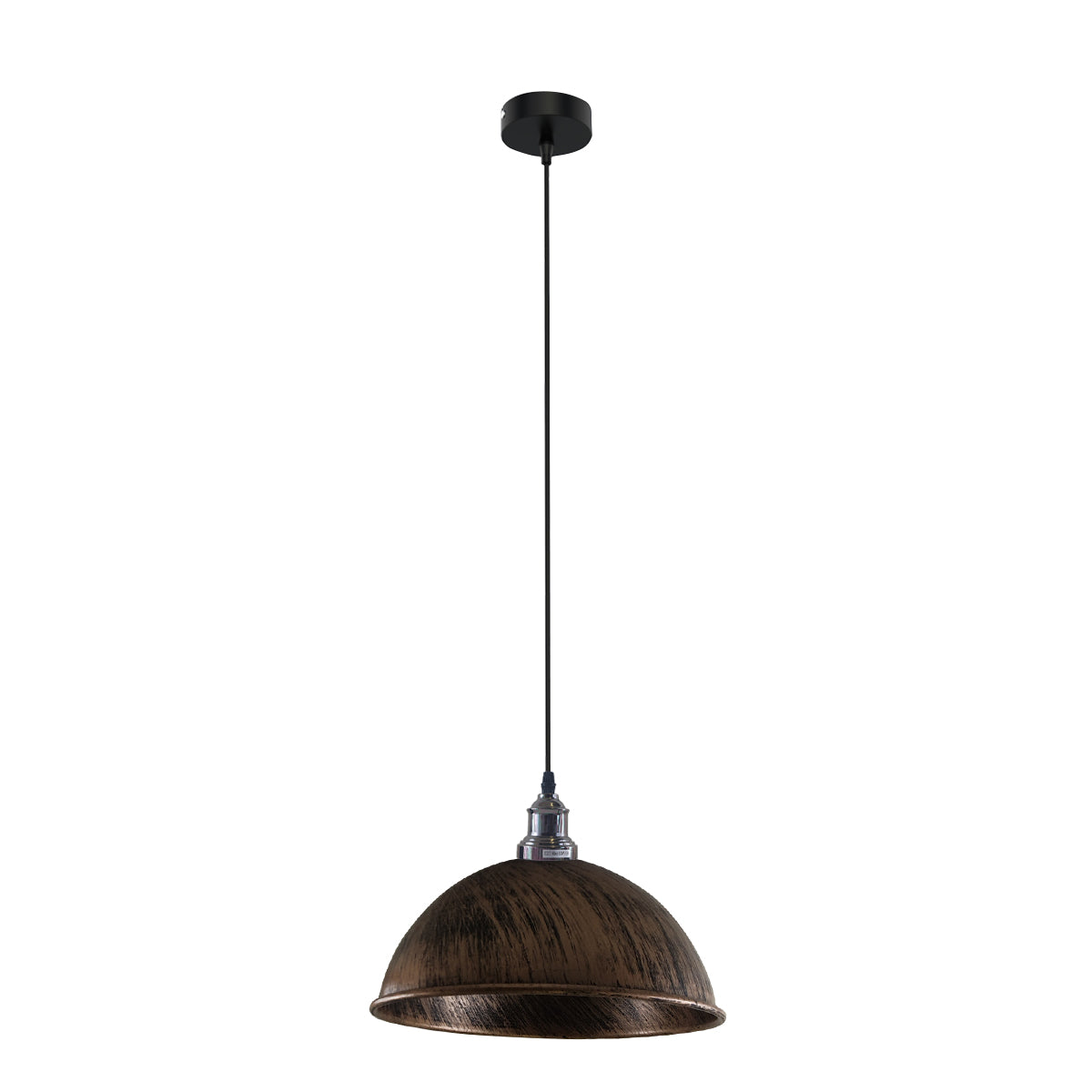 Retro Industrial Ceiling E27 Hanging Pendant Light Shade Brushed Copper~1600 - LEDSone UK Ltd