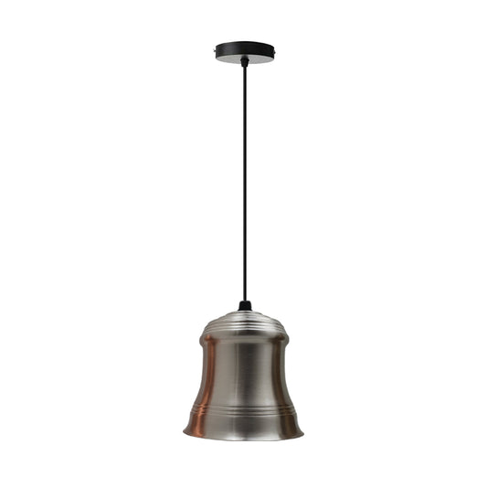 Retro Style Pendant Light Satin Nickel Colours Lamp Shade~2536 - LEDSone UK Ltd