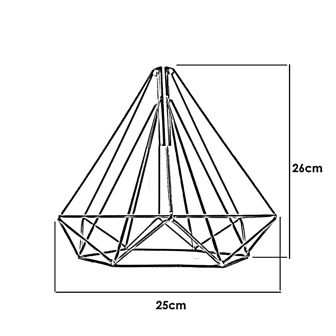 Yellow Geometric Cages Transform Your Ceiling Lights~1989 - LEDSone UK Ltd