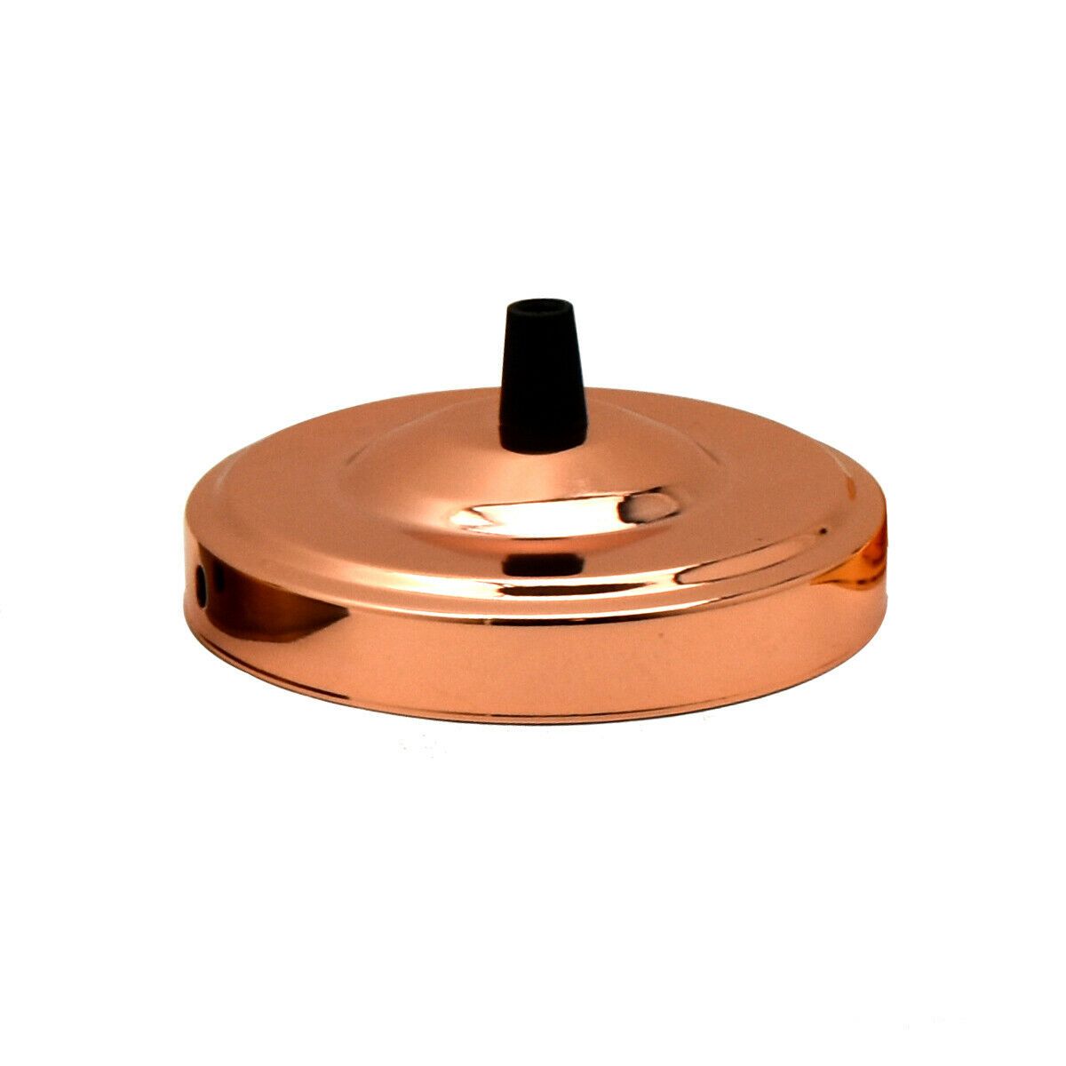 Side Fitting Ceiling Rose 108mm Diameter Single Outlet~1463 - LEDSone UK Ltd