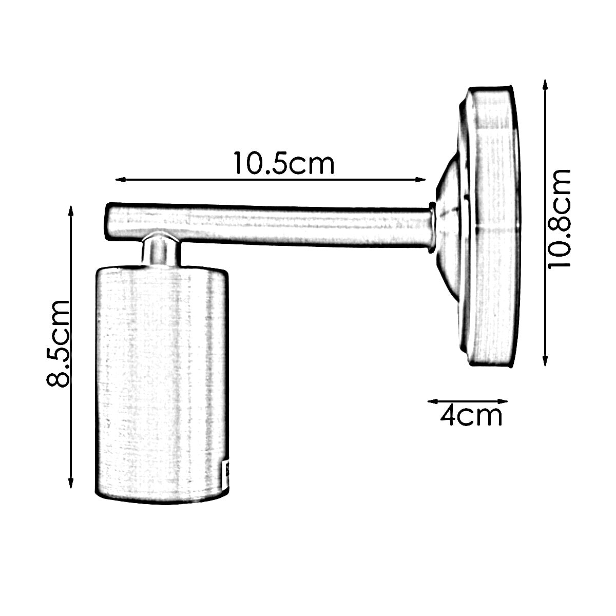 Rose Gold Industrial Vintage Retro Metallic Sconce Wall Light Lamp Fitting~1690 - LEDSone UK Ltd