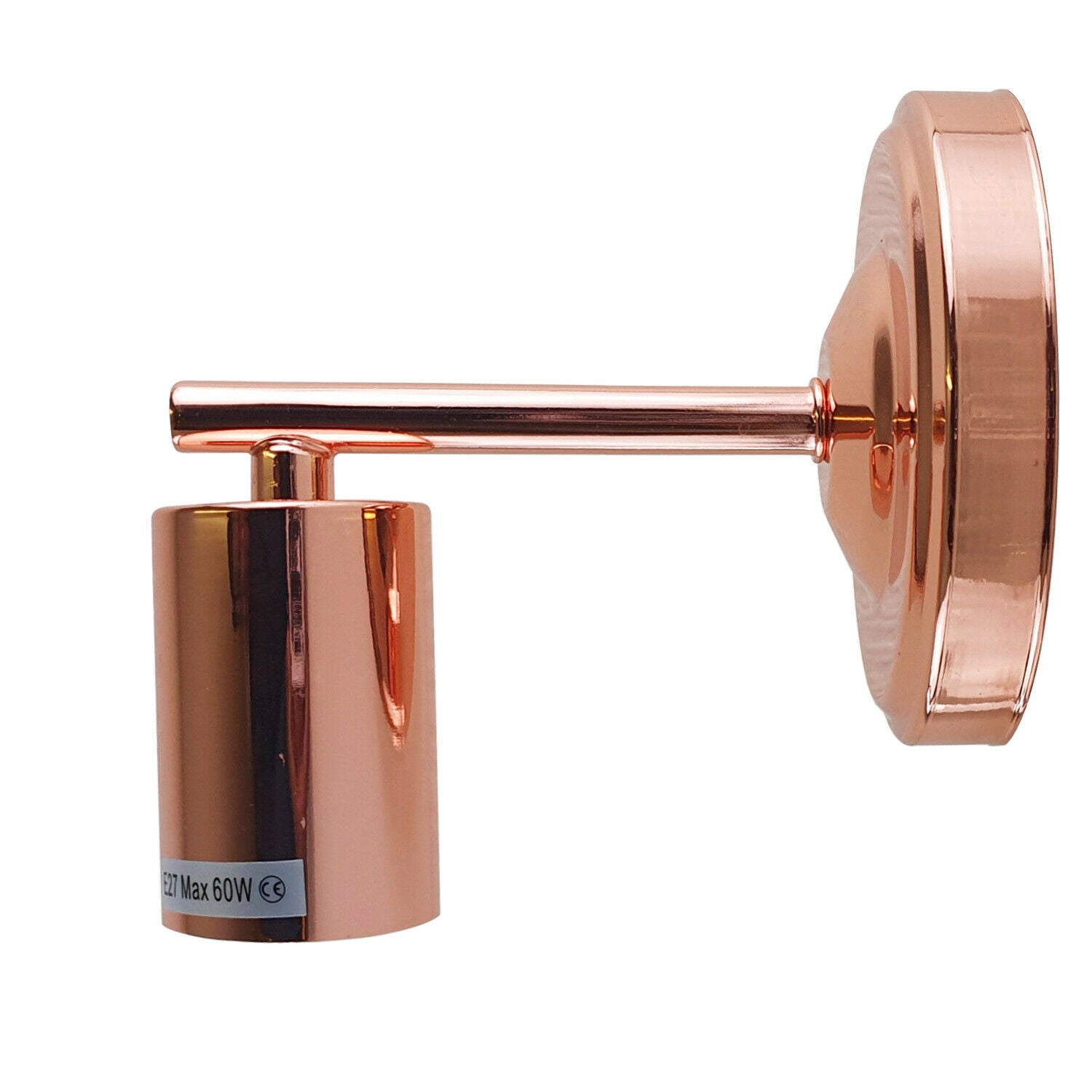 Rose Gold Industrial Vintage Retro Metallic Sconce Wall Light Lamp Fitting~1690 - LEDSone UK Ltd