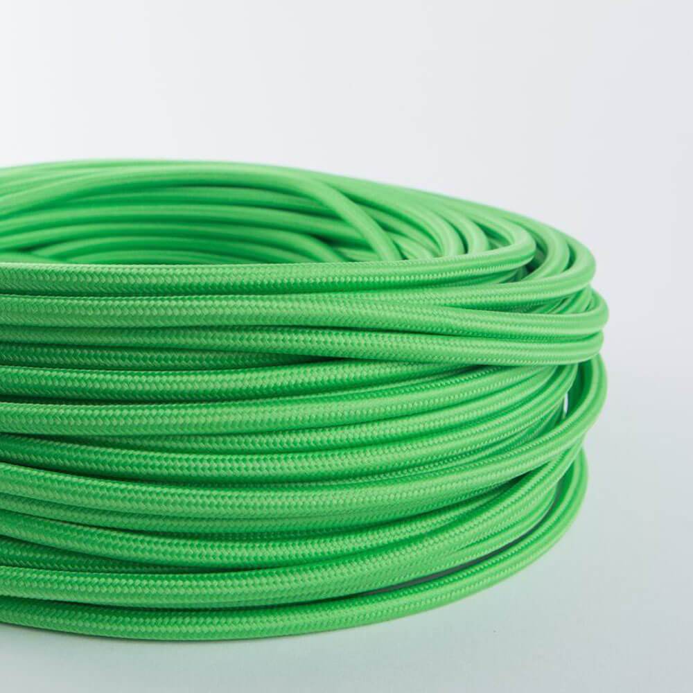 light-green-2-core-round-fabric-flex-braided-cloth-cable-lighting-wire