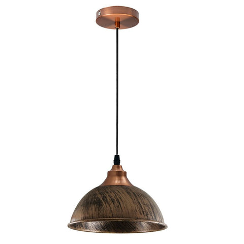 Industrial Ceiling Pendant Light Fitting Metal Dome Shape 21cm~1586