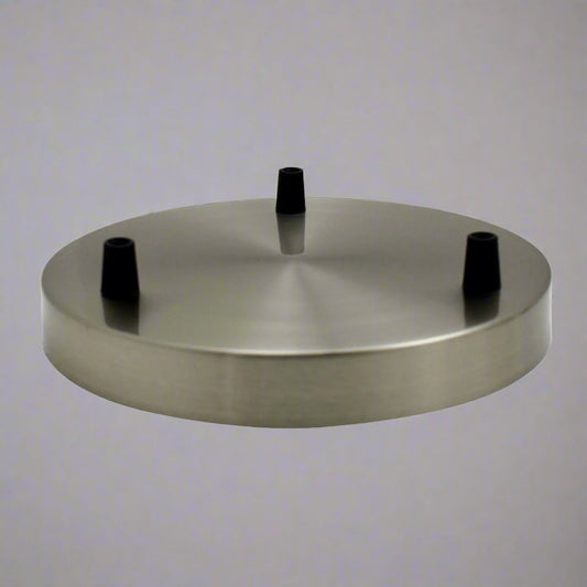 Metal 3-way outlet ceiling rose