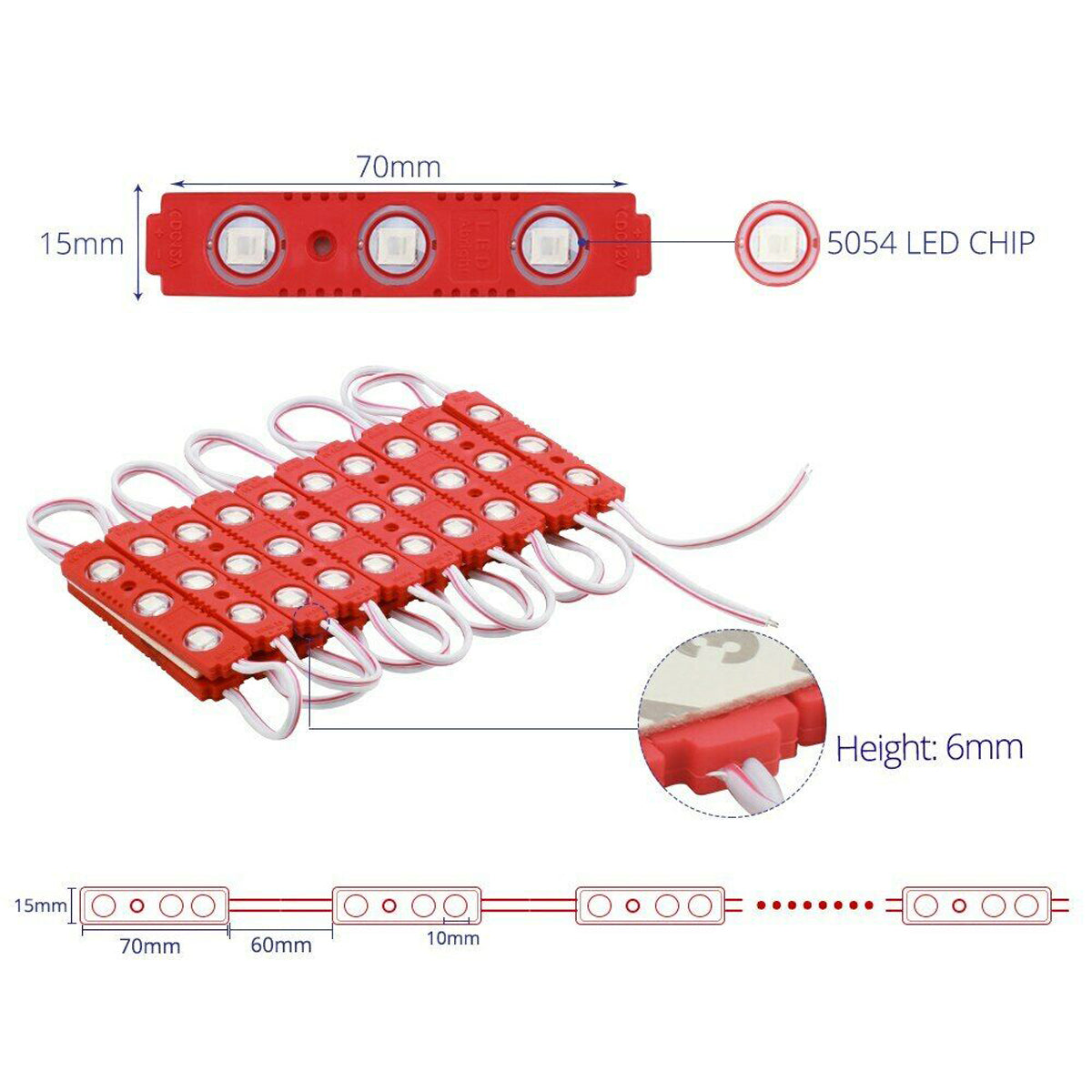 SMD LED Red Injection Module 3