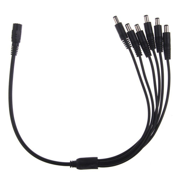 CCTV DC Power supply Splitter 2/4/6/8 Way Adapter 2.1mm Female to Male cable ~4093 – 6 Way