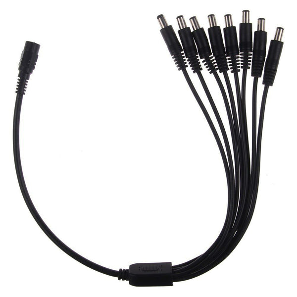CCTV DC Power supply Splitter 2/4/6/8 Way Adapter 2.1mm Female to Male cable ~4093 – 8 Way