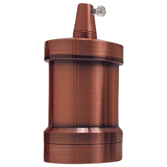 Edison E27 Copper Light Bulb Holder Metal Screw Cap Industrial Lamp Antique Style~2492 - LEDSone UK Ltd