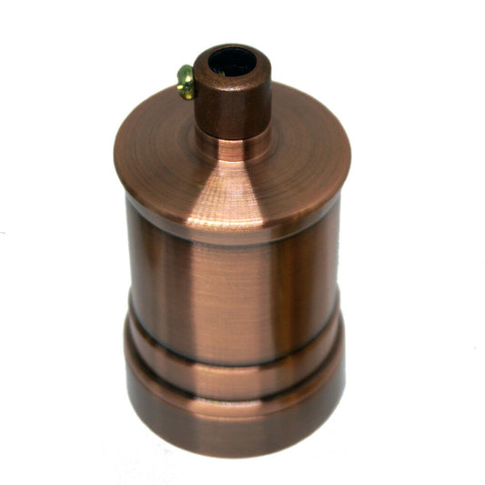 Copper E27 Socket Lamp Holder in UK