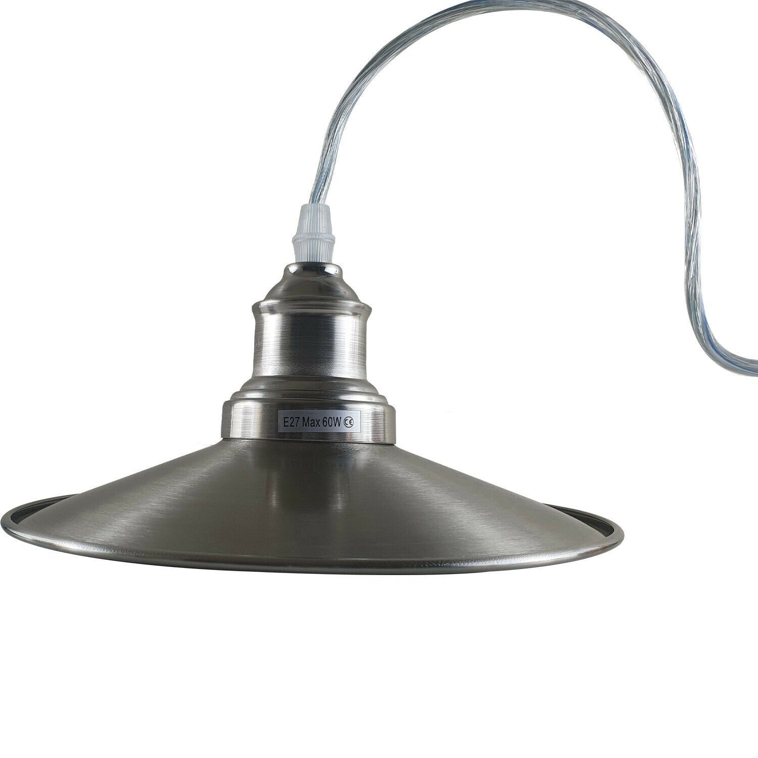 Industrial Pendant Light, Metal Hanging Ceiling Lights Fixture with Metal Flat Shade~1275 - LEDSone UK Ltd