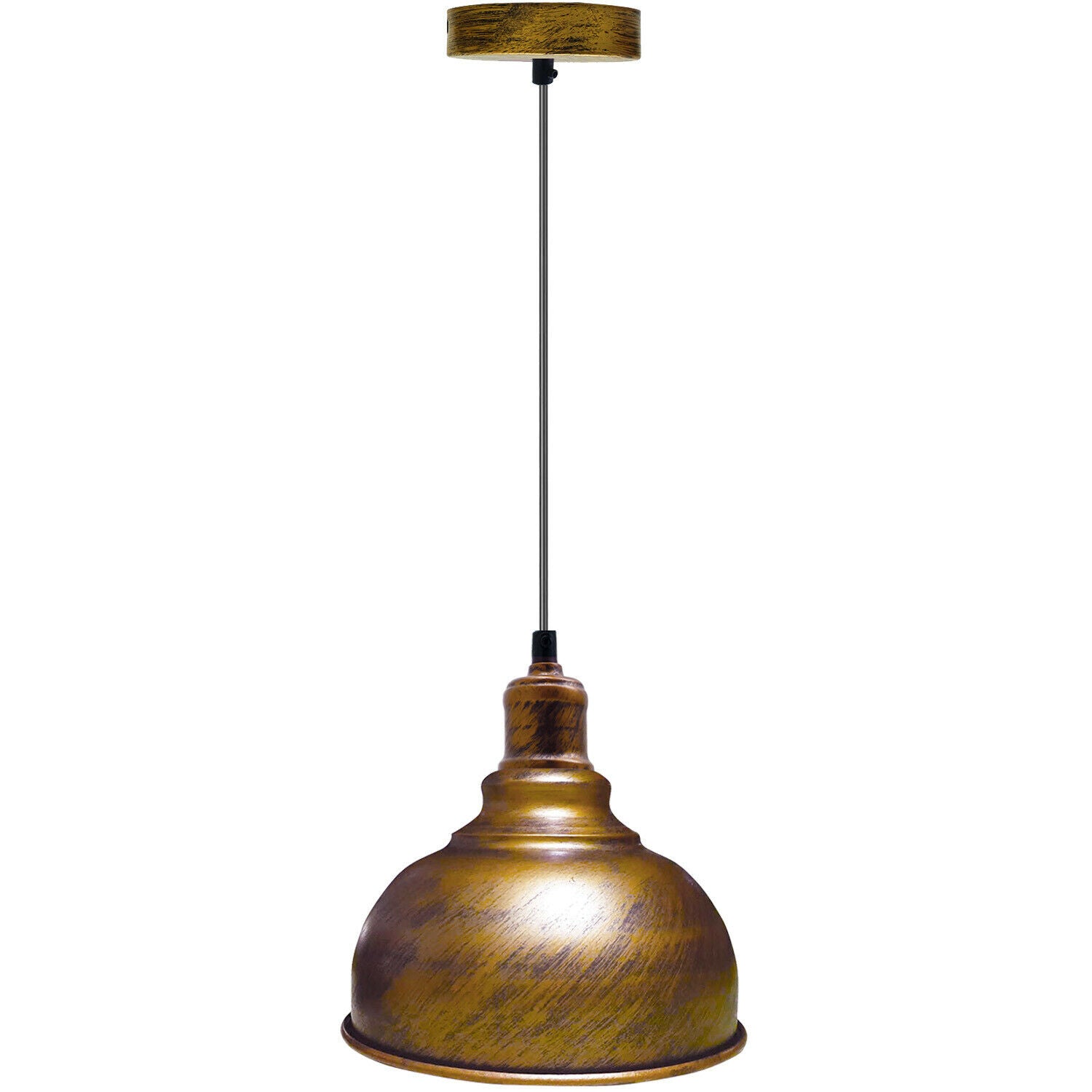 Pendant Lamp Industrial Lamp Dome Brushed Copper Hanging Lamp~1854 - LEDSone UK Ltd
