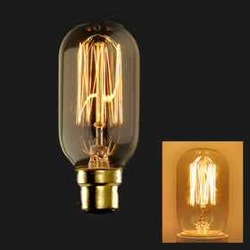 B22 Light Bulb T45 60W Dimmable Filament Style ~3231