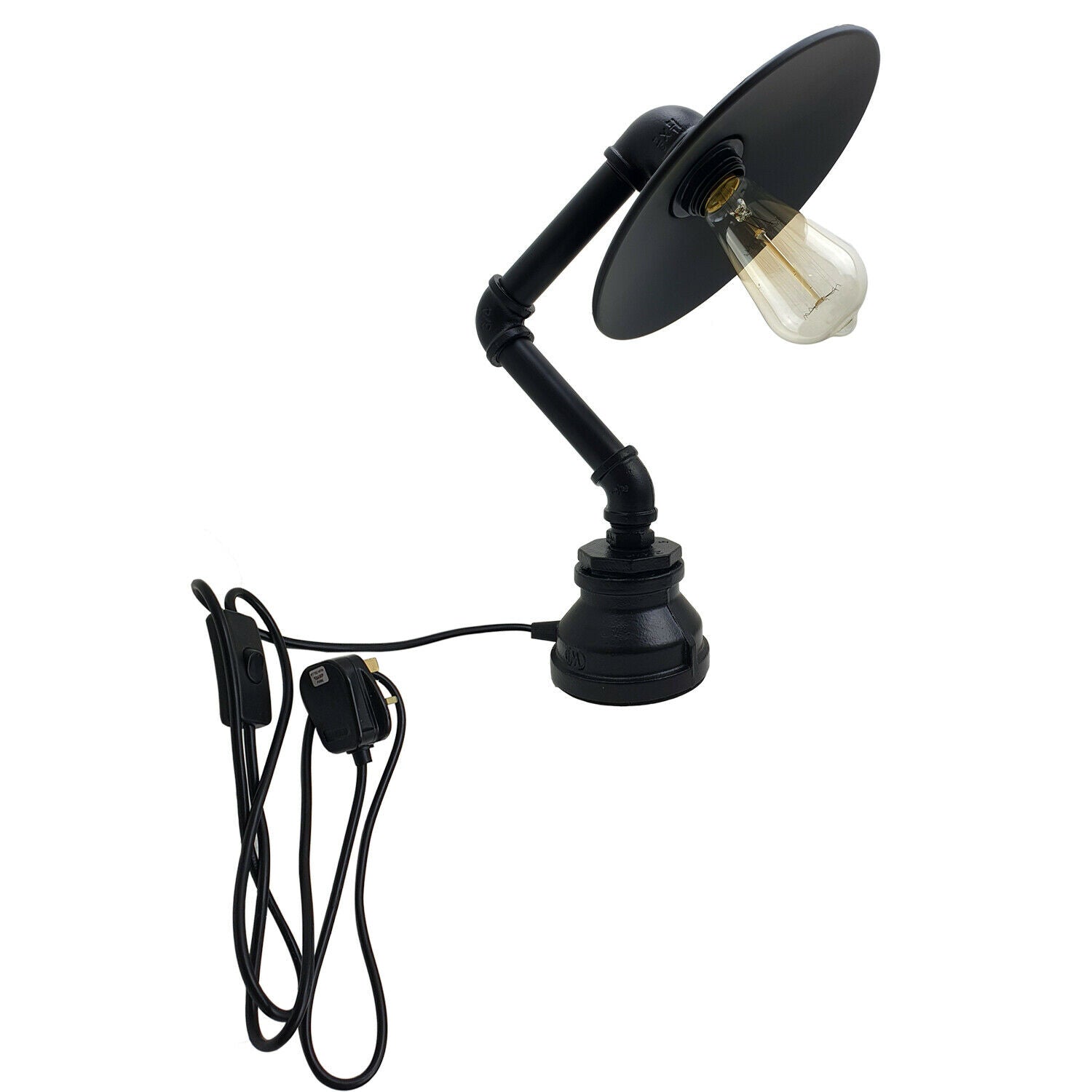 plug in Table lamp  On/ Off Switch Industrial Lamp light
