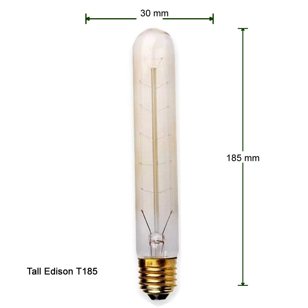 E27 T185 60W Dimmable Vintage Filament Dimmable Light Bulb~3237 - LEDSone UK Ltd