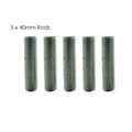 5pcs M10 Threaded Zinc Alloy Pipe Nipple Lamp Repair Part 40mm Long~2895