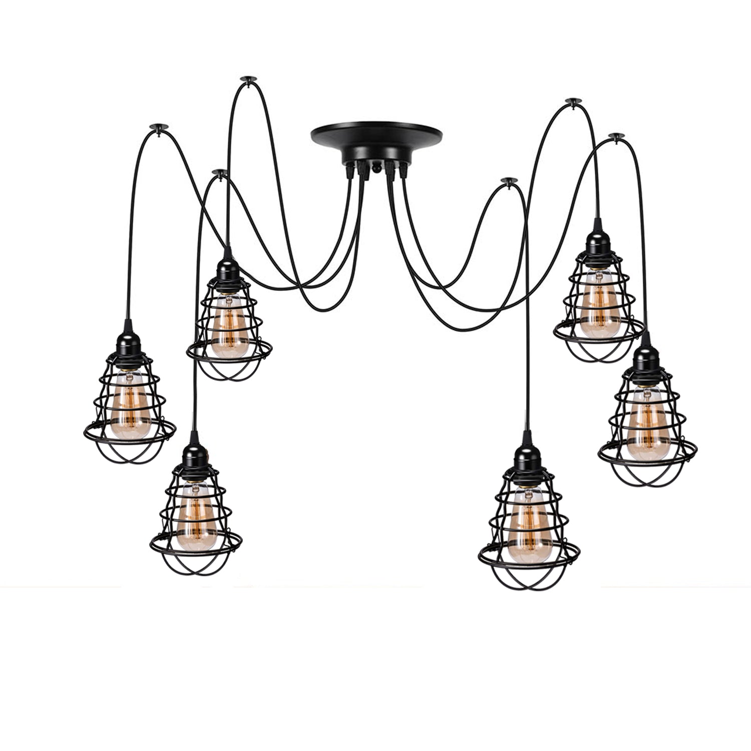 UK Retro Vintage Chandelier Ceiling Spider Light Industrial Pendant DIY Lamp E27~2615 - LEDSone UK Ltd