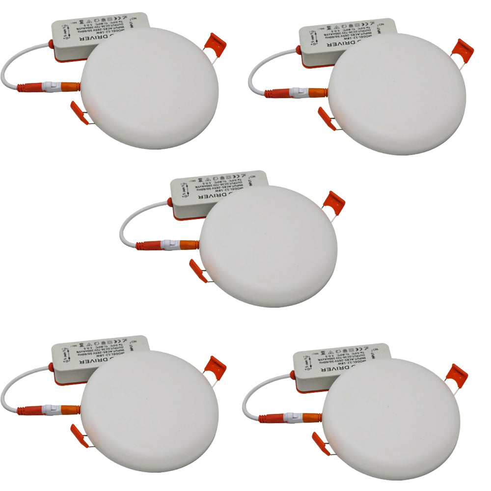 Ultra Thin LED 18 W 6000 K LED Panel Recessed Round Ceiling Spotlight Down Light~2528 - LEDSone UK Ltd