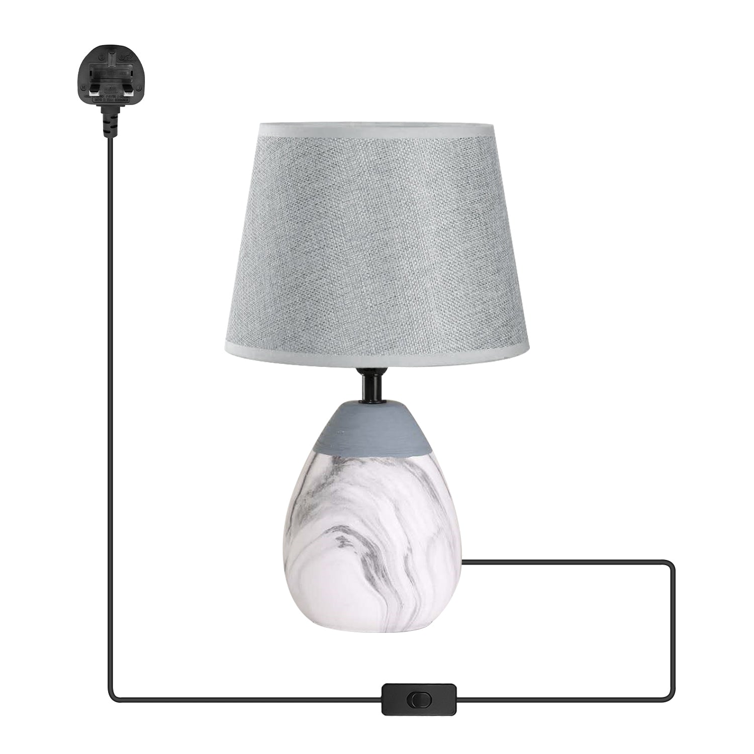 on/off switch ceramic table lamp light