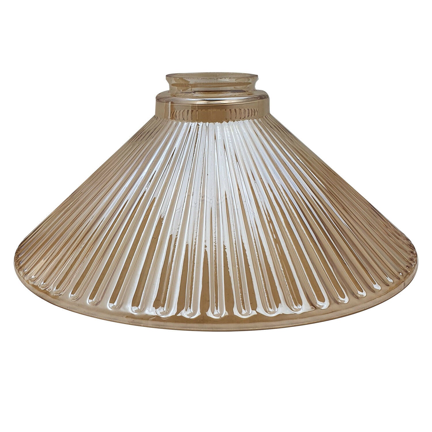Vintage Amber Glass Ceiling Pendant Light Lampshade Retro Style~2180 - LEDSone UK Ltd