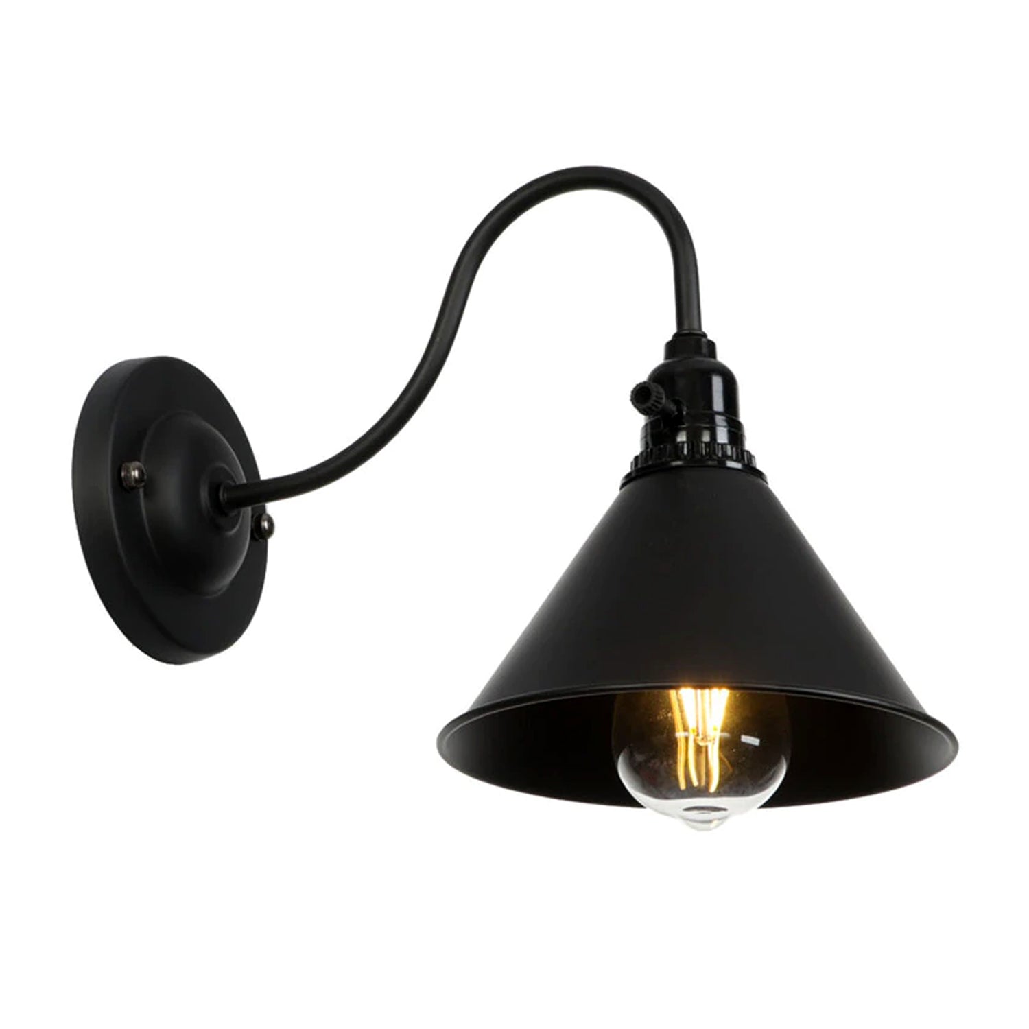 Vintage E27 Industrial Wall Light Sconce Lamp Shades Switch Retro Edison Loft~2673 - LEDSone UK Ltd