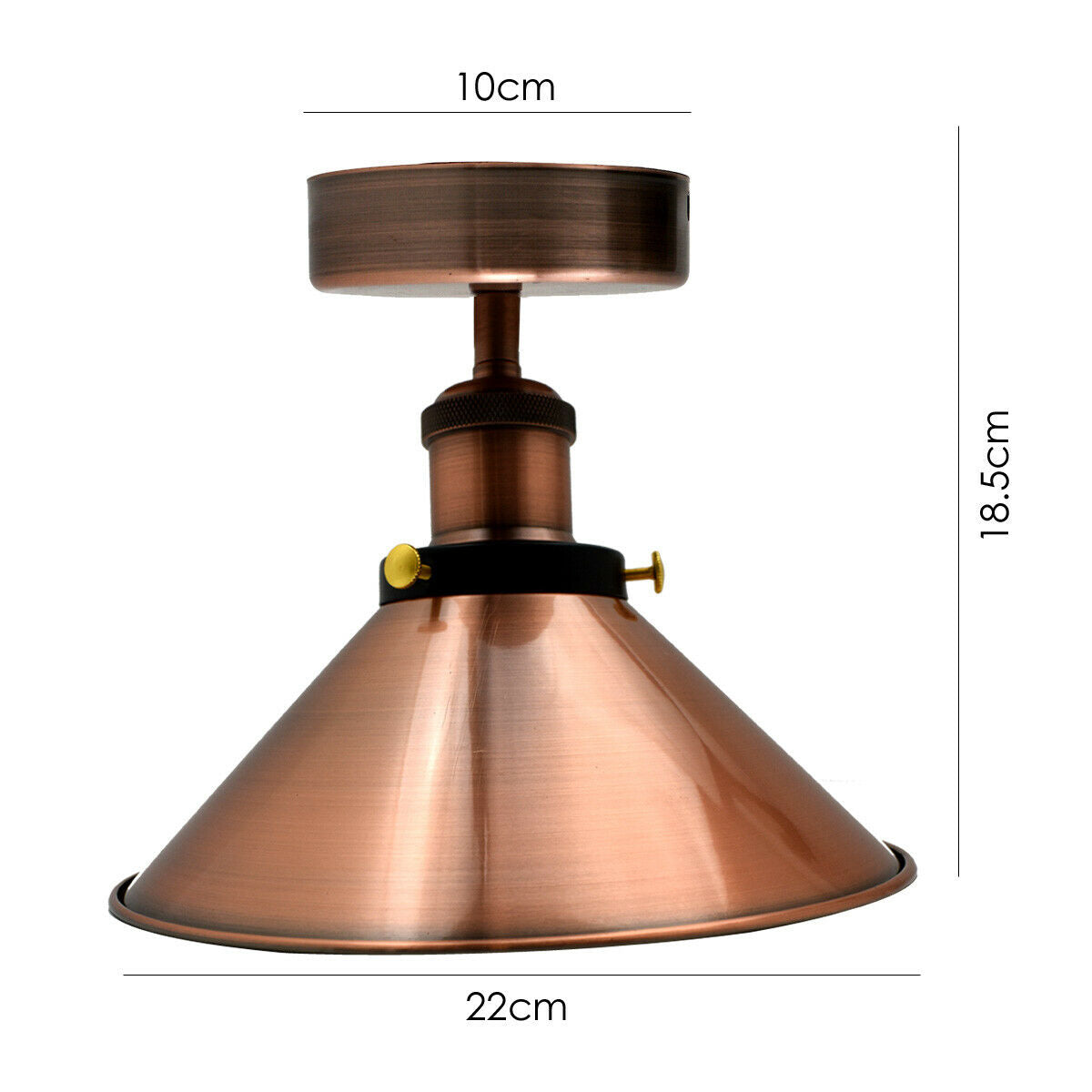 Vintage Industrial Ceiling Lights Retro Pendant Copper Shade Sconce Lamp~2601 - LEDSone UK Ltd