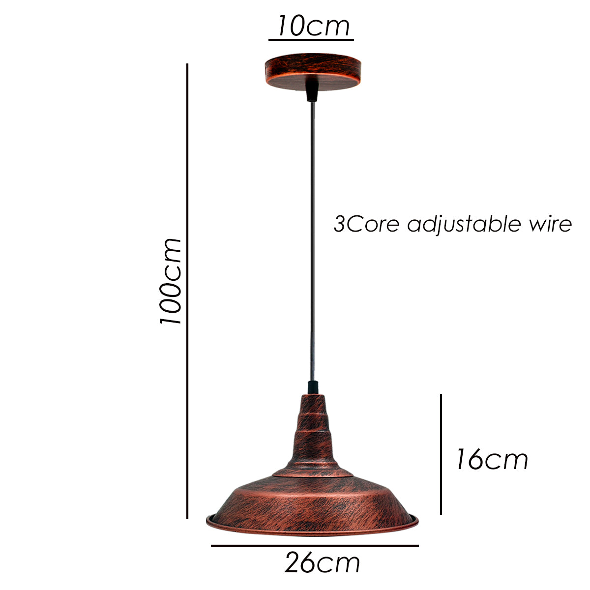 Vintage Industrial Retro Loft Ceiling Lamp New Modern Shade Pendant Light~2703 - LEDSone UK Ltd