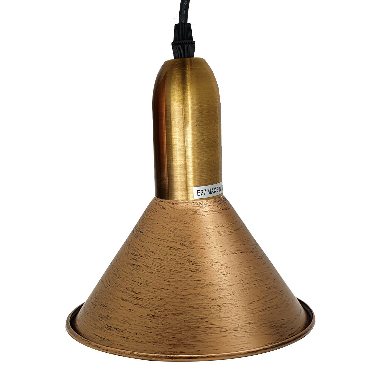 Brushed Copper 3 Point Multi Drop Outlet Ceiling Light~1584 - LEDSone UK Ltd