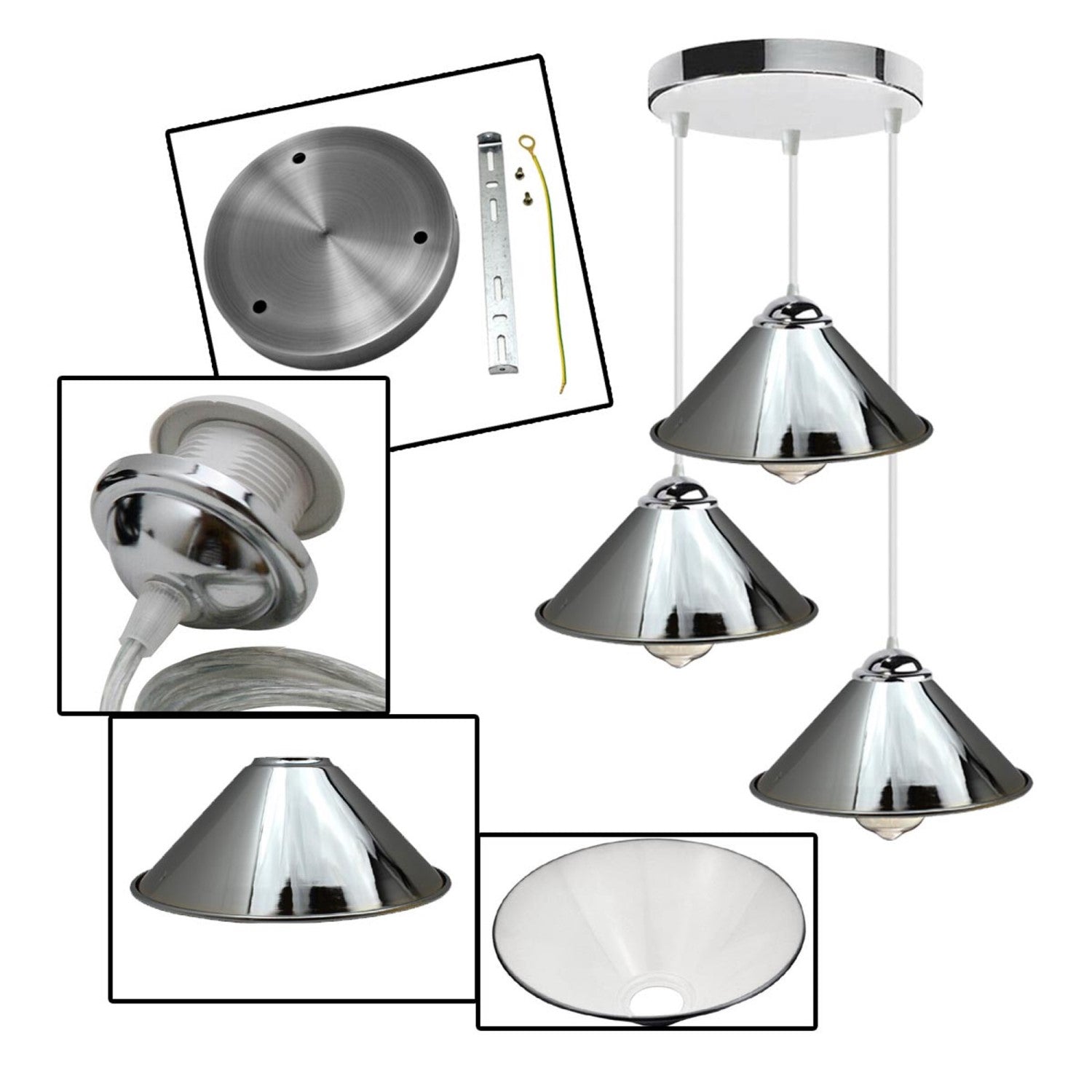 Vintage Industrial Retro Loft Style Ceiling Lamp Shade Pendant~1515 - LEDSone UK Ltd