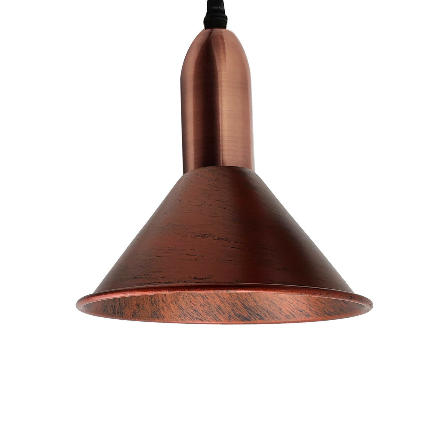 Retro Style 3 Way Rustic Red Metal Pendant Ceiling Light Fitting~1582 - LEDSone UK Ltd
