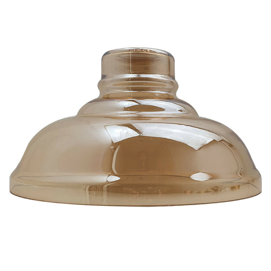 Vintage Lampshades Amber Glass Ceiling Pendant Light Retro Style~2178 - LEDSone UK Ltd