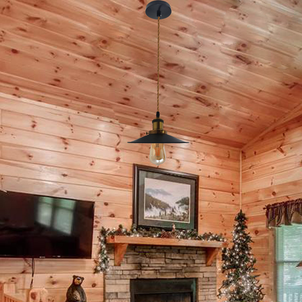 Vintage Pendant Ceiling Wall Light Shade Industrial Chandelier Light Retro Style~2464 - LEDSone UK Ltd