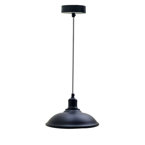 Metal Pendant Light Shade Black Retro Industrial Ceiling Lampshades Lighting Shades~1883