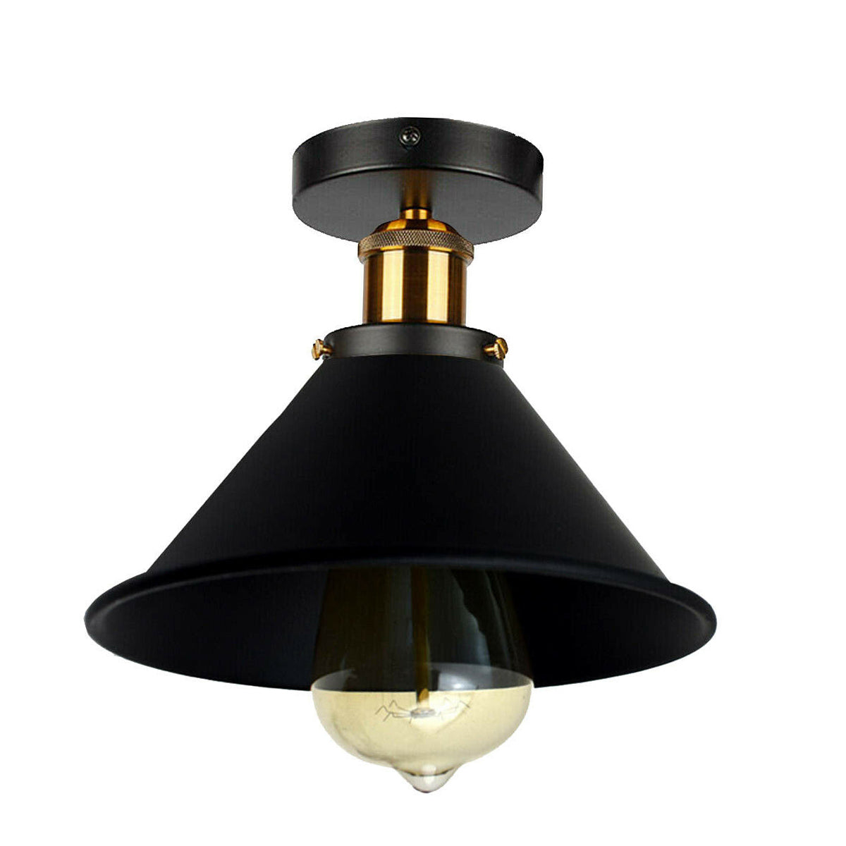 Vintage Retro Industrial Flush Mount Ceiling Decoration Metal Lampshade~2330 - LEDSone UK Ltd