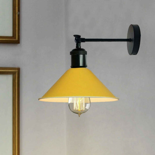 Industrial Yellow Colour Wall Lamp Retro Light Vintage Wall Sconce Lights