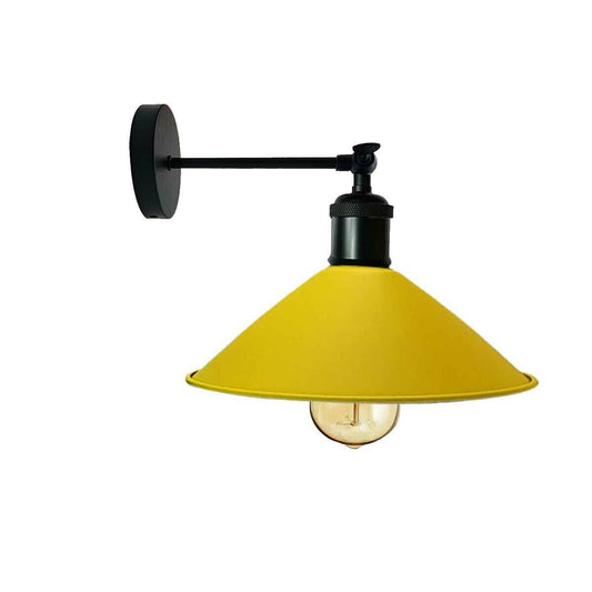 Industrial Yellow Colour Wall Lamp Retro Light Vintage Wall Sconce Lights~2312 - LEDSone UK Ltd