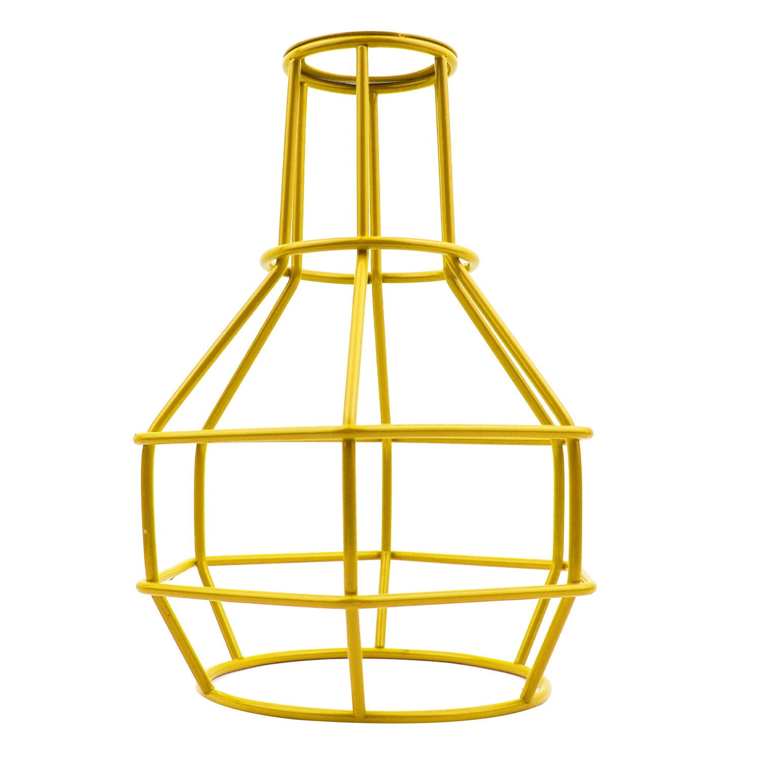 Vintage metal light cage wire frame nest shape shade~2055